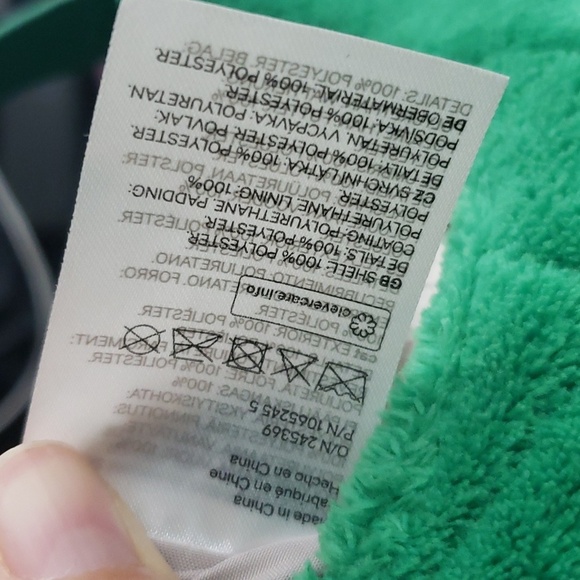 H&M green fuzzy shoulder bag purse - Picture 6 of 7